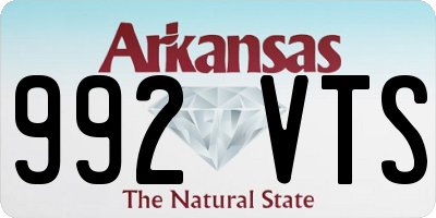 AR license plate 992VTS