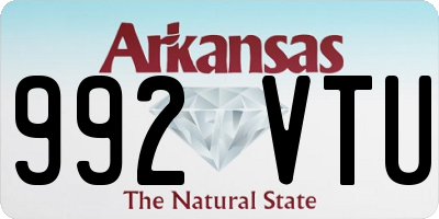 AR license plate 992VTU