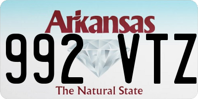 AR license plate 992VTZ