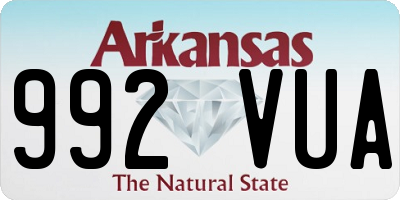 AR license plate 992VUA