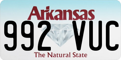 AR license plate 992VUC