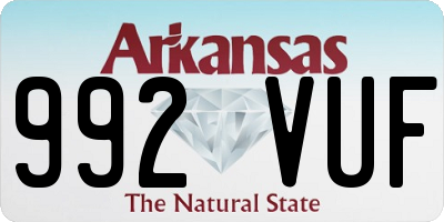 AR license plate 992VUF