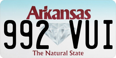 AR license plate 992VUI
