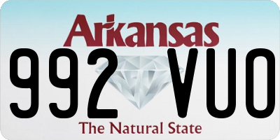 AR license plate 992VUO