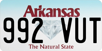 AR license plate 992VUT