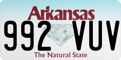 AR license plate 992VUV