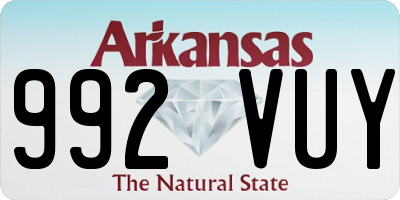 AR license plate 992VUY