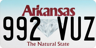 AR license plate 992VUZ