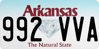 AR license plate 992VVA