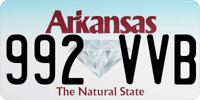 AR license plate 992VVB