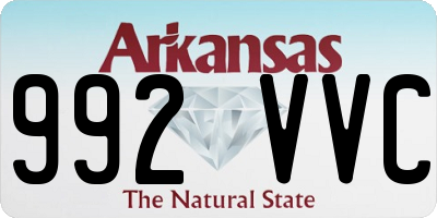 AR license plate 992VVC