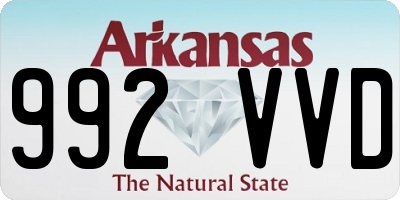 AR license plate 992VVD