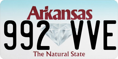 AR license plate 992VVE