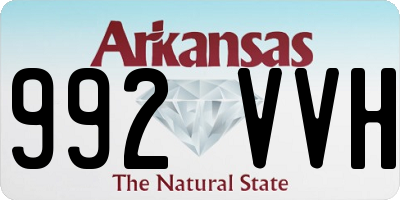 AR license plate 992VVH