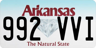 AR license plate 992VVI