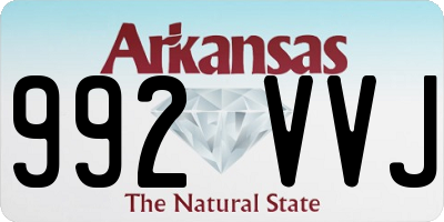 AR license plate 992VVJ
