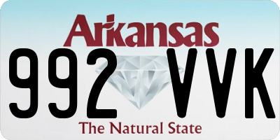 AR license plate 992VVK