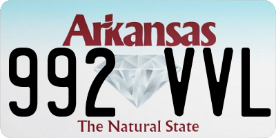 AR license plate 992VVL
