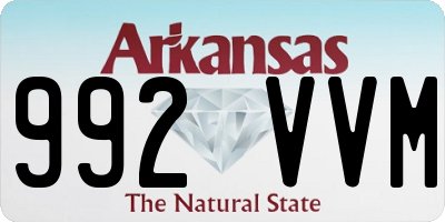 AR license plate 992VVM