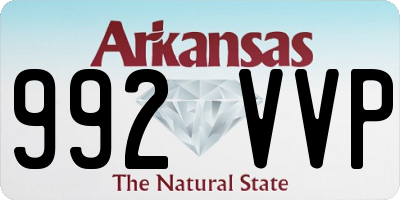 AR license plate 992VVP