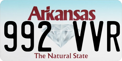 AR license plate 992VVR