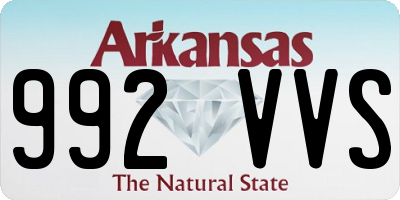 AR license plate 992VVS