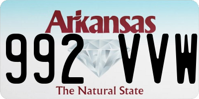 AR license plate 992VVW