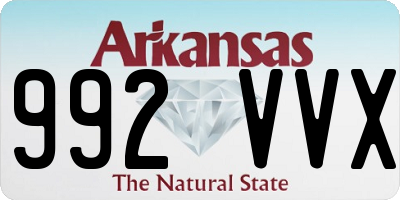 AR license plate 992VVX