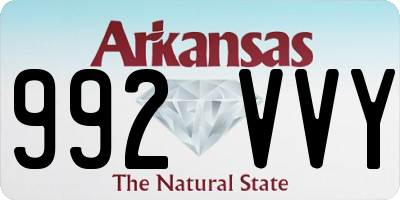AR license plate 992VVY