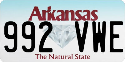 AR license plate 992VWE