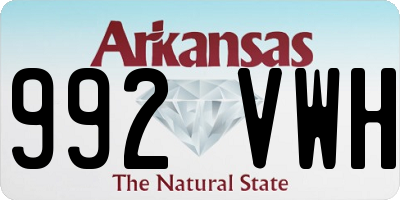 AR license plate 992VWH
