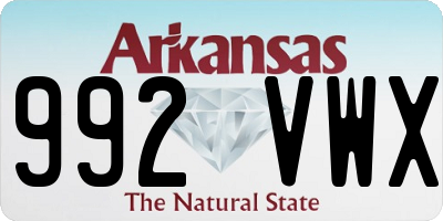 AR license plate 992VWX