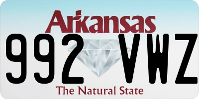 AR license plate 992VWZ