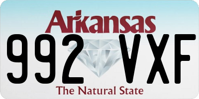 AR license plate 992VXF