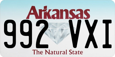 AR license plate 992VXI