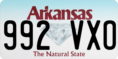 AR license plate 992VXO