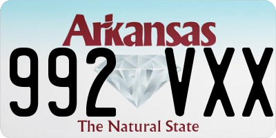 AR license plate 992VXX