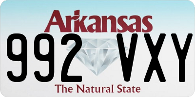 AR license plate 992VXY