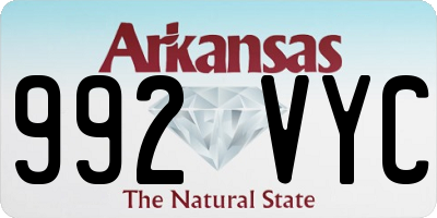 AR license plate 992VYC