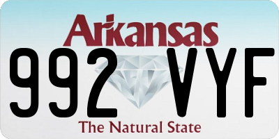 AR license plate 992VYF