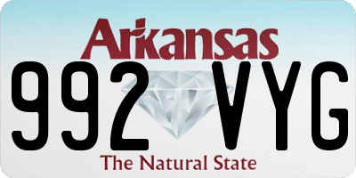 AR license plate 992VYG