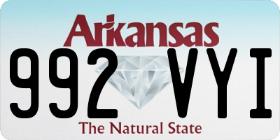 AR license plate 992VYI