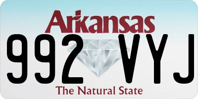 AR license plate 992VYJ