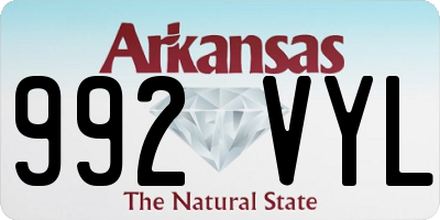 AR license plate 992VYL