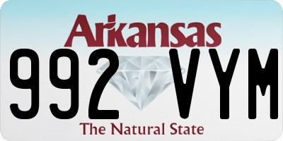 AR license plate 992VYM