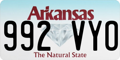 AR license plate 992VYO