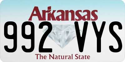 AR license plate 992VYS