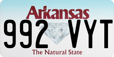 AR license plate 992VYT