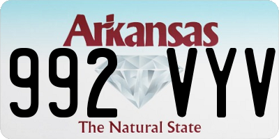 AR license plate 992VYV