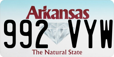 AR license plate 992VYW